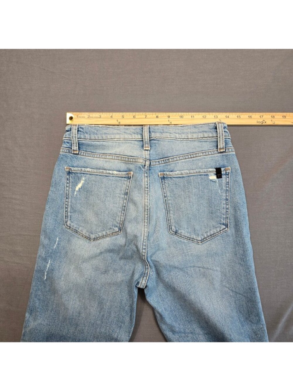 Joes 27 Button Fly High Rise Vintage Straight Jeans The Honor Distressed Raw Hem - Picture 7 of 8